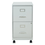 Office Star Products Metal Grey 2-Drawer 14.25-in File Cabinet