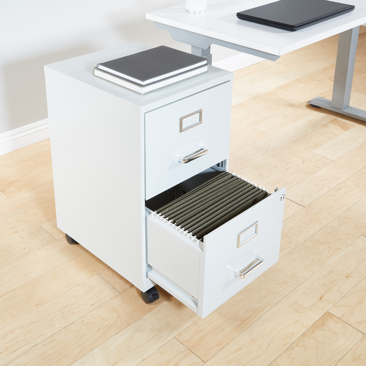 Office Star Products Metal Grey 2-Drawer 14.25-in File Cabinet