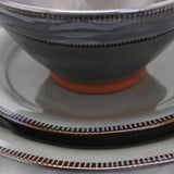 Terranea 12-Piece Rustic Grey Earthenware Dinnerware Set (Service for 4)