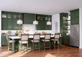 allen + roth Heathrow 27-in W x 34.5-in H x 24-in D Sage 1-Drawer Base Fully Assembled Cabinet (Recessed Panel Mitered Style)