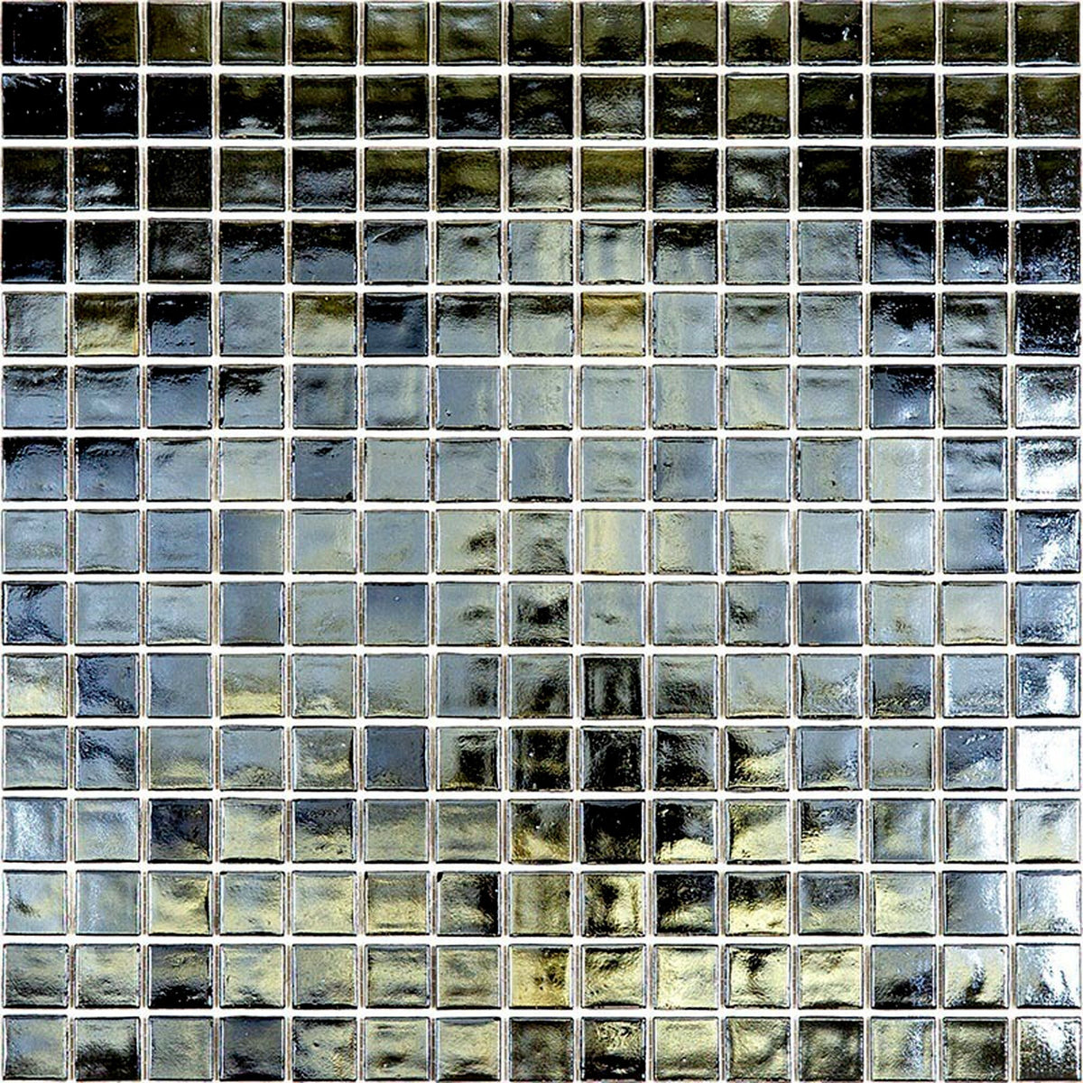 Apollo Tile Nacreous Shimmer Black 12-in x 12-in Glossy Glass Uniform Squares Floor and Wall Tile (20-sq. ft/ Carton)