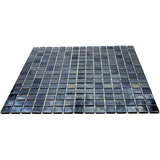 Apollo Tile Nacreous Shimmer Black 12-in x 12-in Glossy Glass Uniform Squares Floor and Wall Tile (20-sq. ft/ Carton)