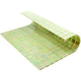 Apollo Tile Nacreous Lime Green 12-in x 12-in Glossy Glass Uniform Squares Floor and Wall Tile (20-sq. ft/ Carton)