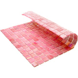 Apollo Tile Nacreous Punch Pink 12-in x 12-in Glossy Glass Uniform Squares Floor and Wall Tile (20-sq. ft/ Carton)