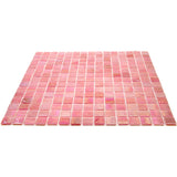 Apollo Tile Nacreous Punch Pink 12-in x 12-in Glossy Glass Uniform Squares Floor and Wall Tile (20-sq. ft/ Carton)