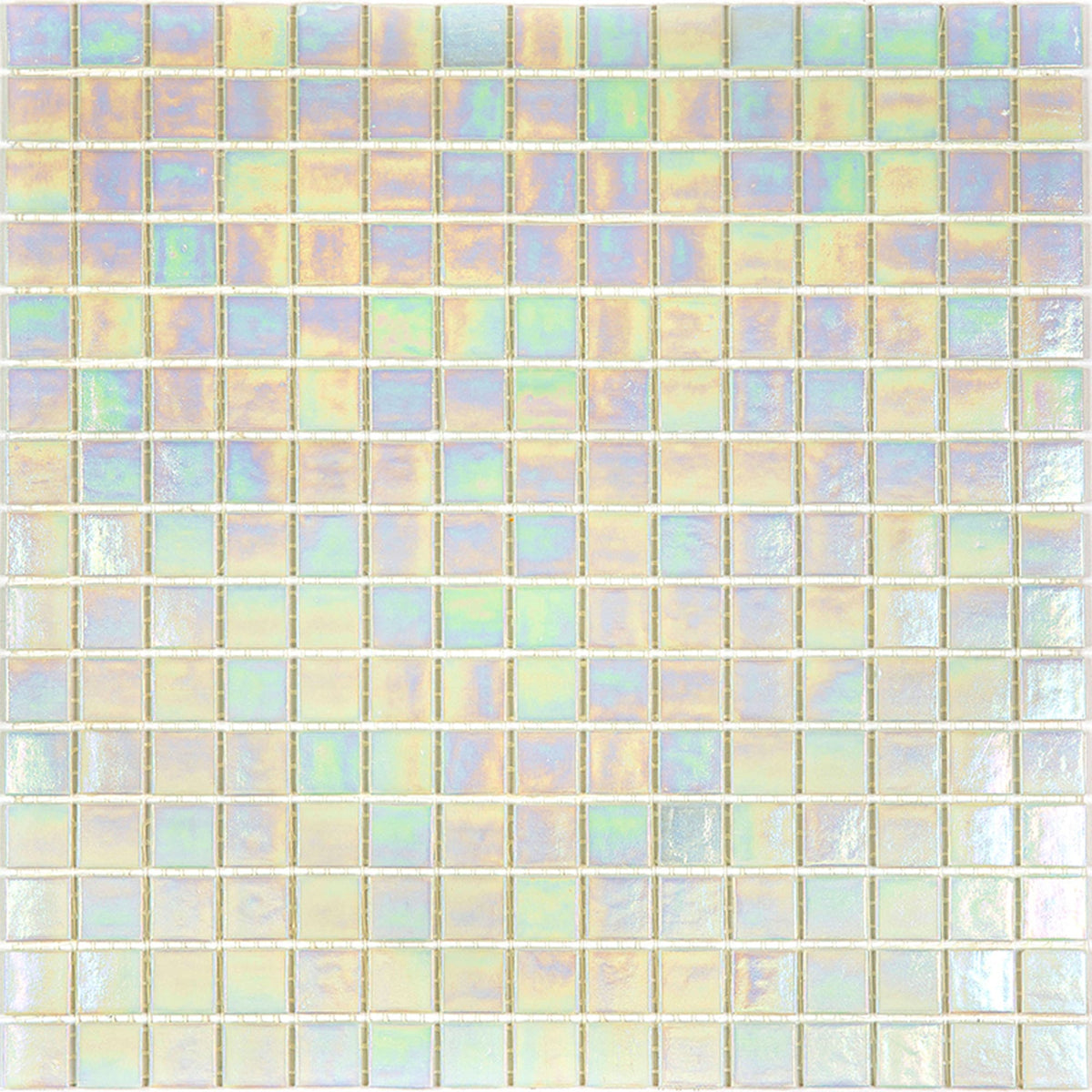 Apollo Tile Nacreous Cotton White 12-in x 12-in Glossy Glass Uniform Squares Floor and Wall Tile (20-sq. ft/ Carton)