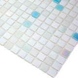 Apollo Tile Mingles Cotton White 12-in x 12-in Glossy Glass Uniform Squares Floor and Wall Tile (20-sq. ft/ Carton)