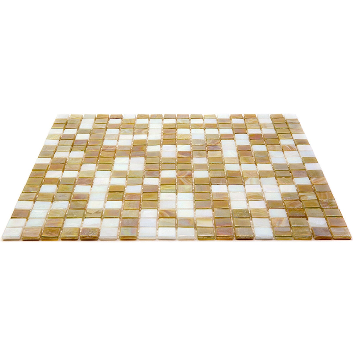 Apollo Tile Mingles Yellow Gold and White 11-1/2-in x 11-1/2-in Glossy Glass Uniform Squares Floor and Wall Tile (18.69-sq. ft/ Carton)