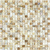 Apollo Tile Mingles Beige 11-1/2-in x 11-1/2-in Glossy Glass Uniform Squares Floor and Wall Tile (18.69-sq. ft/ Carton)
