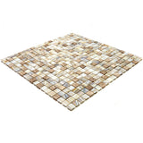 Apollo Tile Mingles Beige 11-1/2-in x 11-1/2-in Glossy Glass Uniform Squares Floor and Wall Tile (18.69-sq. ft/ Carton)