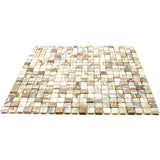 Apollo Tile Mingles Beige 11-1/2-in x 11-1/2-in Glossy Glass Uniform Squares Floor and Wall Tile (18.69-sq. ft/ Carton)