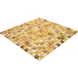 Apollo Tile Mingles Beige and Pearl 11-1/2-in x 11-1/2-in Glossy Glass Uniform Squares Floor and Wall Tile (18.69-sq. ft/ Carton)