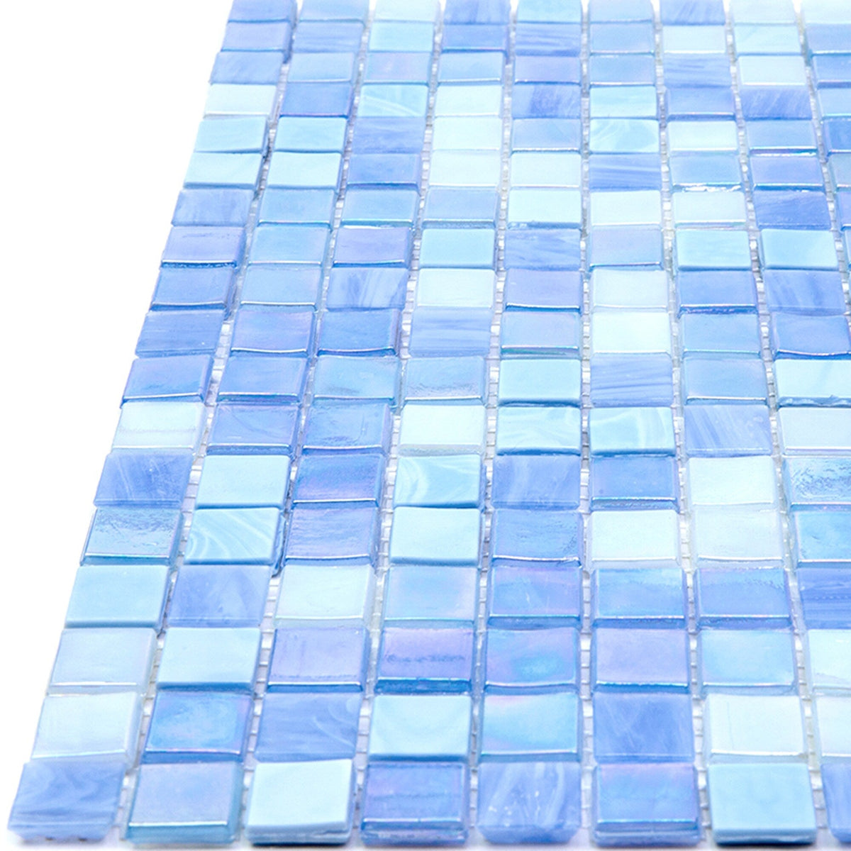 Apollo Tile Mingles Sky Blue 11-1/2-in x 11-1/2-in Glossy Glass Uniform Squares Floor and Wall Tile (18.69-sq. ft/ Carton)
