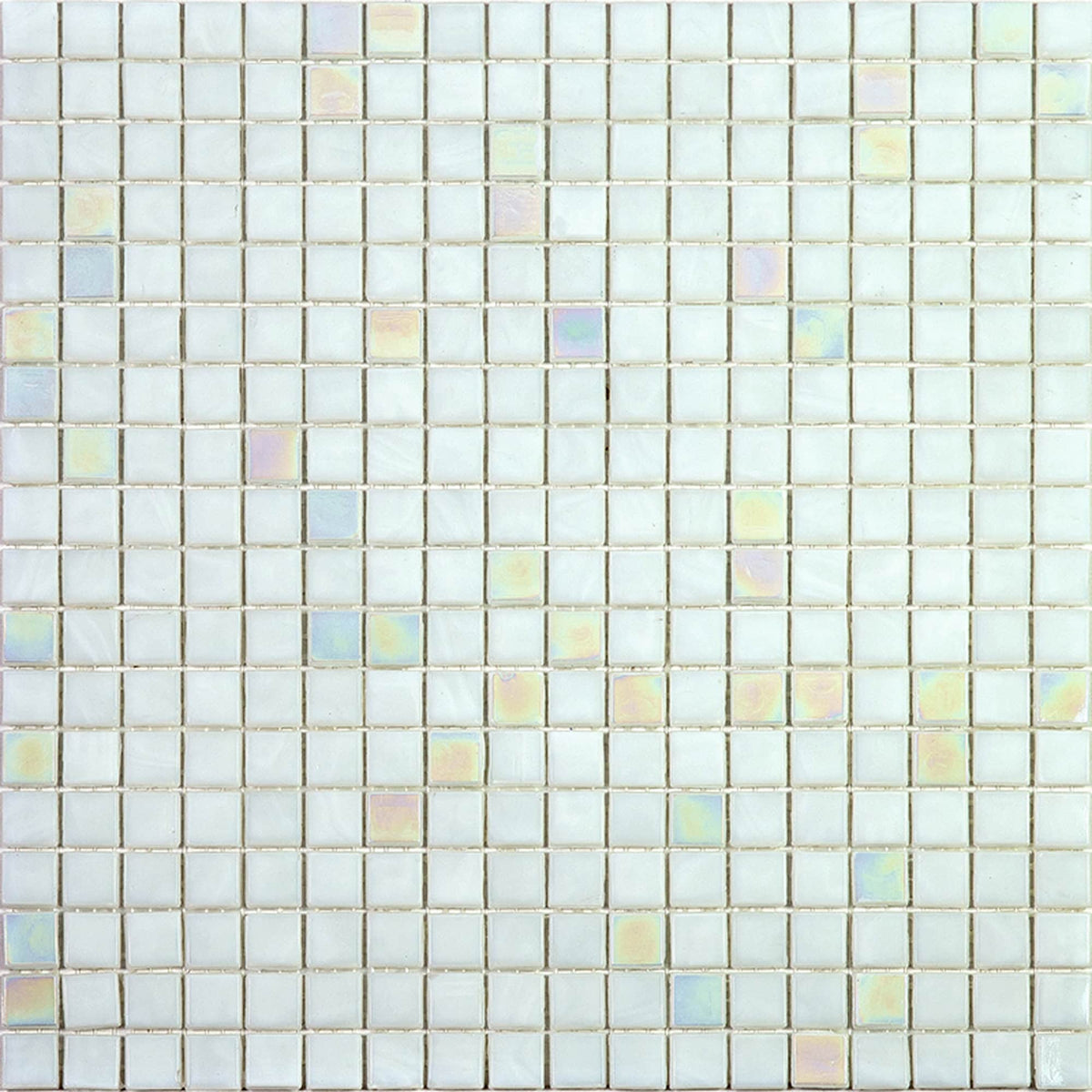 Apollo Tile Mingles Pearl White 11-1/2-in x 11-1/2-in Glossy Glass Uniform Squares Floor and Wall Tile (18.69-sq. ft/ Carton)
