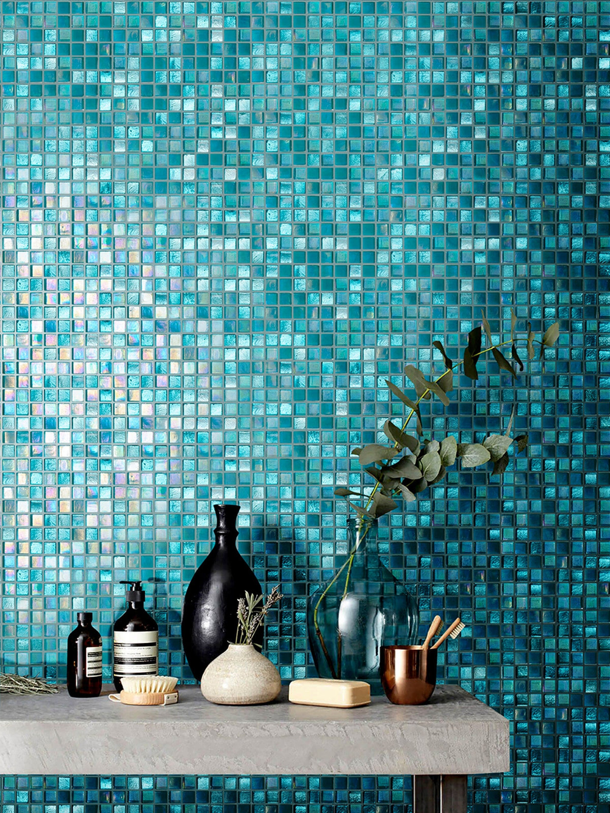 Apollo Tile Mingles Mint Green 11-1/2-in x 11-1/2-in Glossy Glass Uniform Squares Floor and Wall Tile (18.69-sq. ft/ Carton)