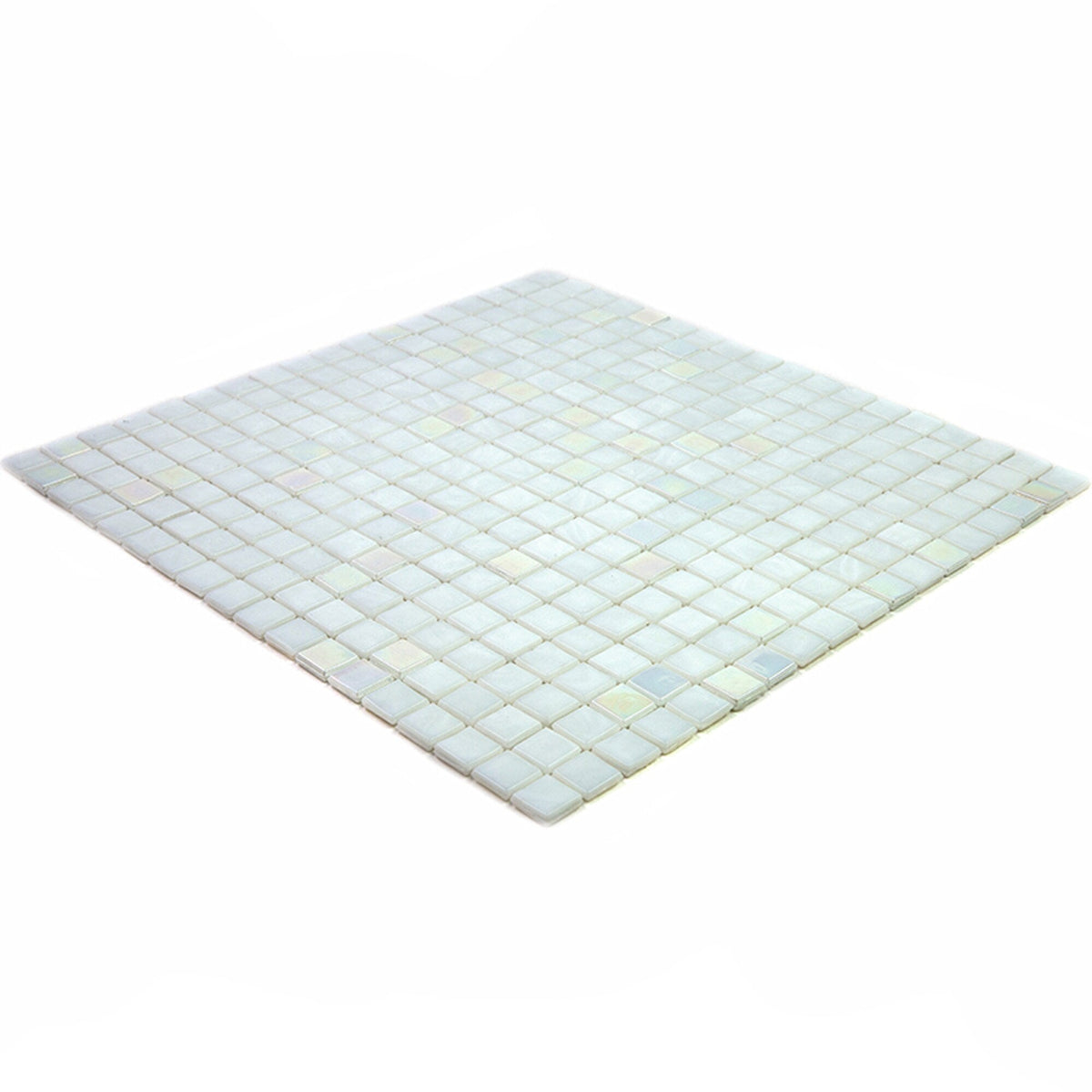 Apollo Tile Mingles Pearl White 11-1/2-in x 11-1/2-in Glossy Glass Uniform Squares Floor and Wall Tile (18.69-sq. ft/ Carton)