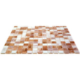 Apollo Tile Mingles Beige and White 12-in x 12-in Glossy Glass Uniform Squares Floor and Wall Tile (20-sq. ft/ Carton)