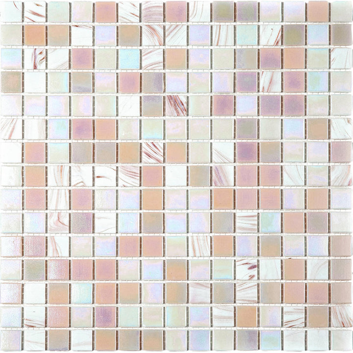 Apollo Tile Mingles Beige 12-in x 12-in Glossy Glass Uniform Squares Floor and Wall Tile (20-sq. ft/ Carton)