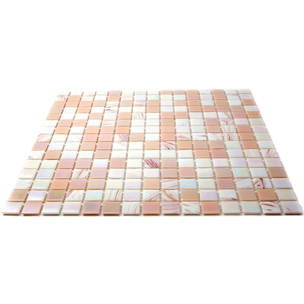 Apollo Tile Mingles Beige 12-in x 12-in Glossy Glass Uniform Squares Floor and Wall Tile (20-sq. ft/ Carton)