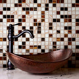 Apollo Tile Mingles Beige and Brown 12-in x 12-in Glossy Glass Uniform Squares Floor and Wall Tile (20-sq. ft/ Carton)