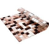 Apollo Tile Mingles Shimmer Beige and Brown 12-in x 12-in Glossy Glass Uniform Squares Floor and Wall Tile (20-sq. ft/ Carton)