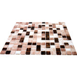 Apollo Tile Mingles Shimmer Beige and Brown 12-in x 12-in Glossy Glass Uniform Squares Floor and Wall Tile (20-sq. ft/ Carton)