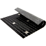 Apollo Tile Mingles Black and White 12-in x 12-in Glossy Glass Uniform Squares Floor and Wall Tile (20-sq. ft/ Carton)