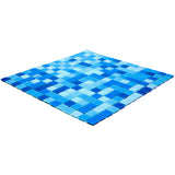 Apollo Tile Mingles Pacific Blue 12-in x 12-in Glossy Glass Uniform Squares Floor and Wall Tile (20-sq. ft/ Carton)