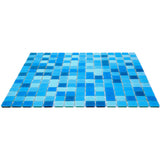 Apollo Tile Mingles Pacific Blue 12-in x 12-in Glossy Glass Uniform Squares Floor and Wall Tile (20-sq. ft/ Carton)