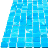 Apollo Tile Mingles Arctic Blue 12-in x 12-in Glossy Glass Uniform Squares Floor and Wall Tile (20-sq. ft/ Carton)
