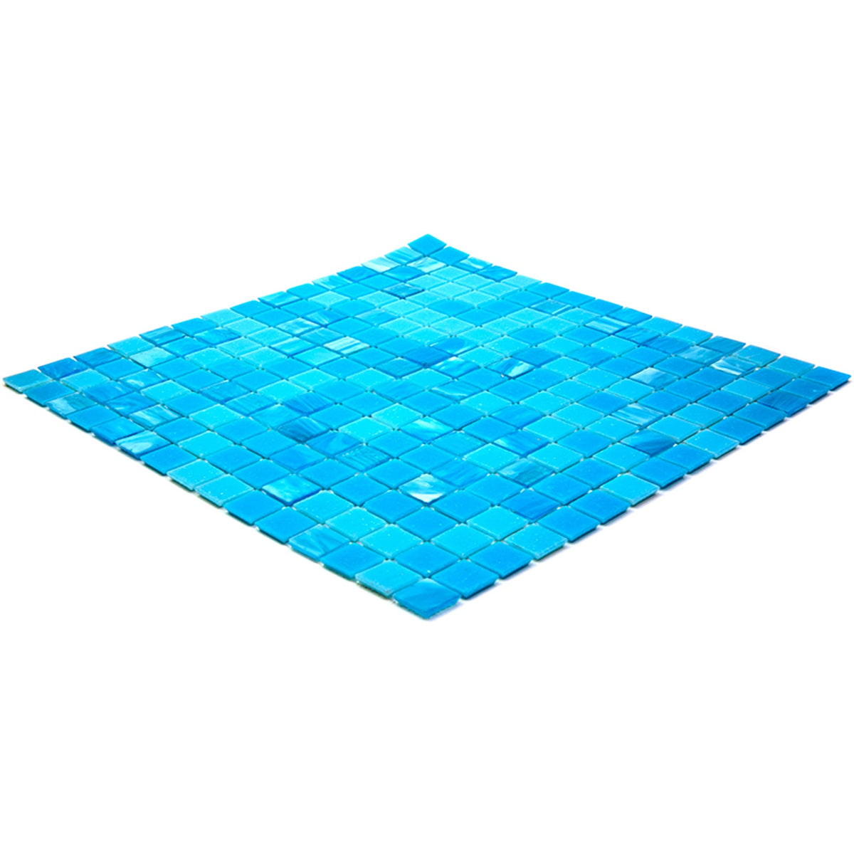 Apollo Tile Mingles Arctic Blue 12-in x 12-in Glossy Glass Uniform Squares Floor and Wall Tile (20-sq. ft/ Carton)