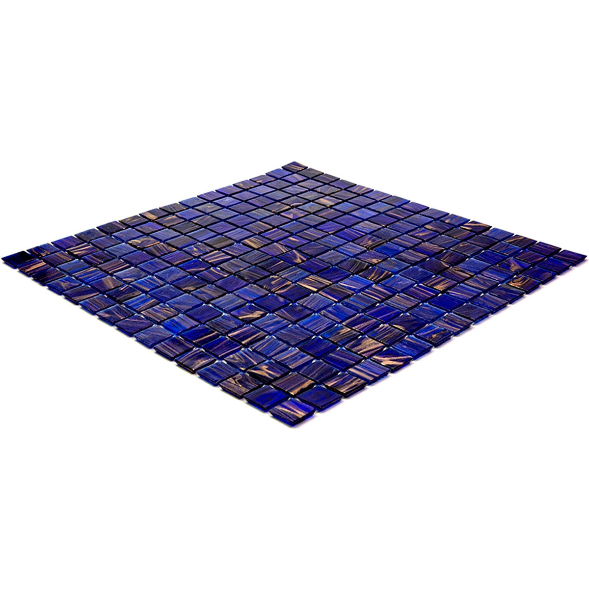 Apollo Tile Mingles Space Blue 12-in x 12-in Glossy Glass Uniform Squares Floor and Wall Tile (20-sq. ft/ Carton)