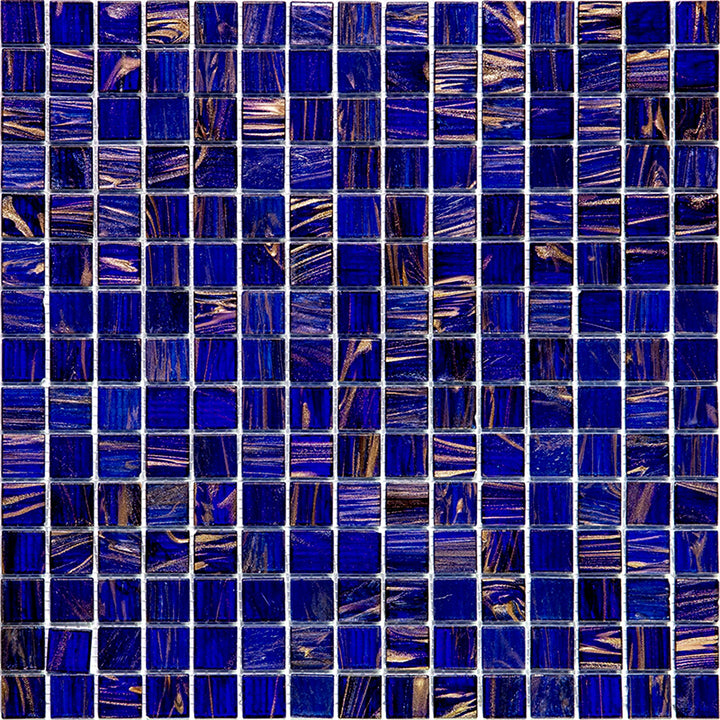 Apollo Tile Mingles Space Blue 12-in x 12-in Glossy Glass Uniform Squares Floor and Wall Tile (20-sq. ft/ Carton)