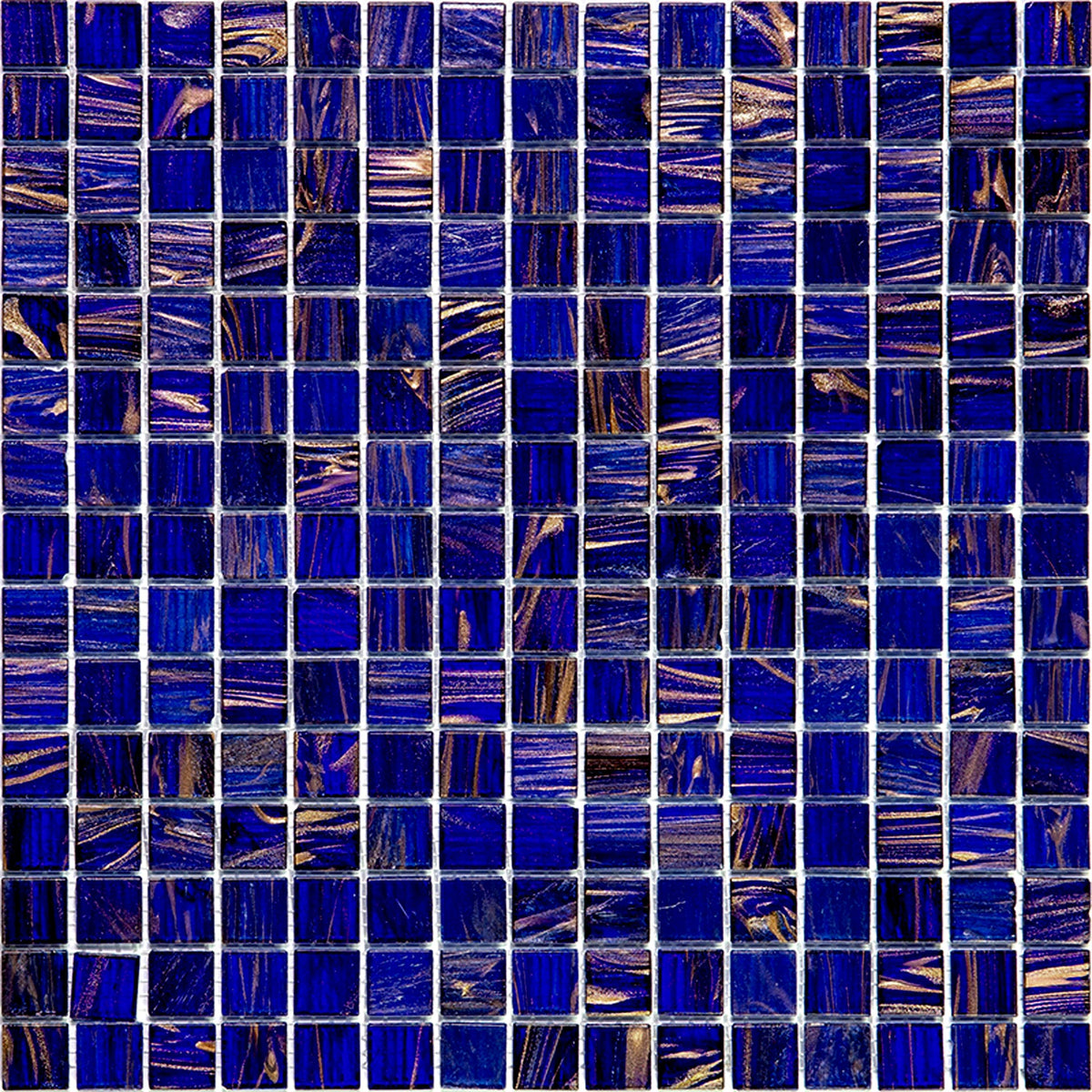 Apollo Tile Mingles Space Blue 12-in x 12-in Glossy Glass Uniform Squares Floor and Wall Tile (20-sq. ft/ Carton)
