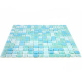 Apollo Tile Mingles Baby Blue 12-in x 12-in Glossy Glass Uniform Squares Floor and Wall Tile (20-sq. ft/ Carton)