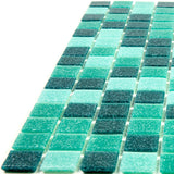Apollo Tile Mingles Persian Green 12-in x 12-in Glossy Glass Uniform Squares Floor and Wall Tile (20-sq. ft/ Carton)