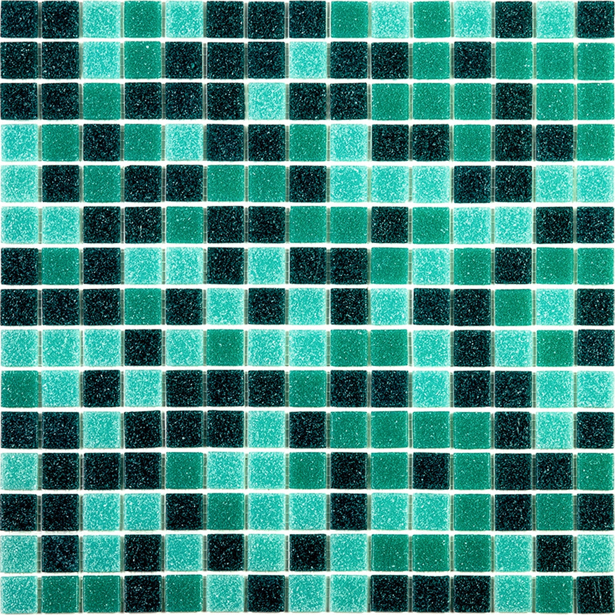 Apollo Tile Mingles Persian Green 12-in x 12-in Glossy Glass Uniform Squares Floor and Wall Tile (20-sq. ft/ Carton)