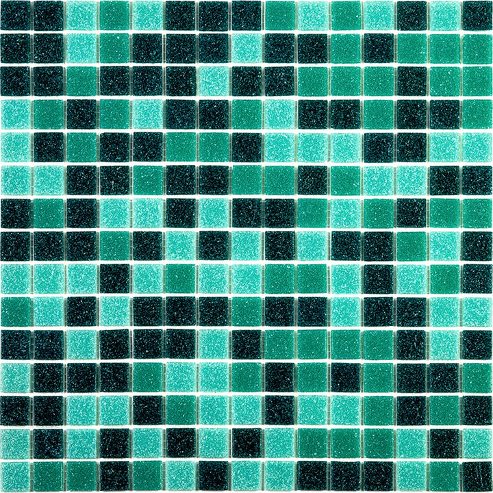 Apollo Tile Mingles Persian Green 12-in x 12-in Glossy Glass Uniform Squares Floor and Wall Tile (20-sq. ft/ Carton)