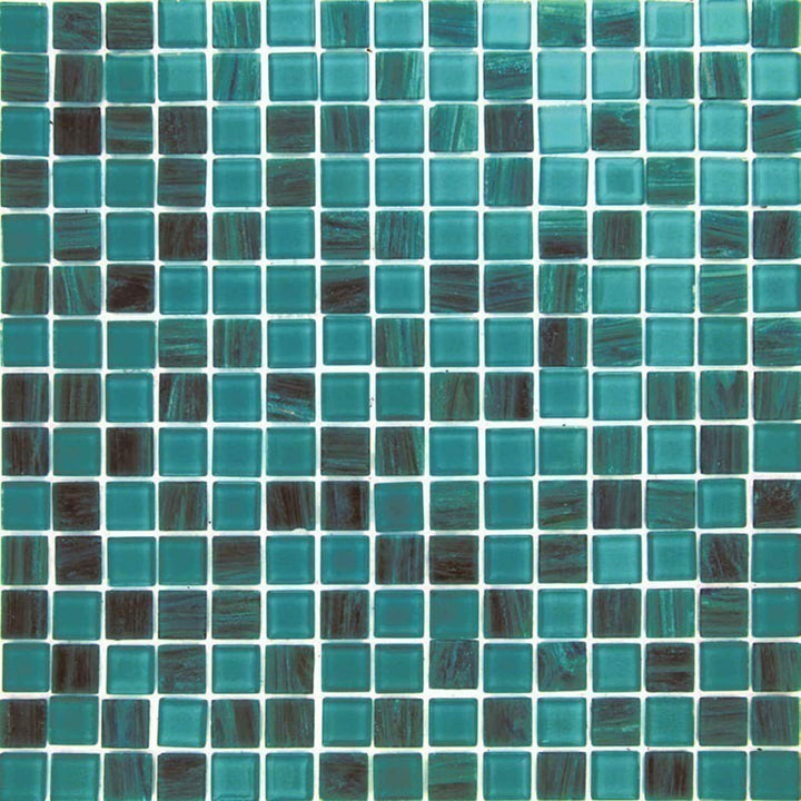 Apollo Tile Mingles Teal Green 12-in x 12-in Glossy Glass Uniform Squares Floor and Wall Tile (20-sq. ft/ Carton)