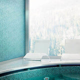 Apollo Tile Mingles Teal Green 12-in x 12-in Glossy Glass Uniform Squares Floor and Wall Tile (20-sq. ft/ Carton)