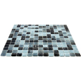 Apollo Tile Mingles Dark Gray 12-in x 12-in Glossy Glass Uniform Squares Floor and Wall Tile (20-sq. ft/ Carton)