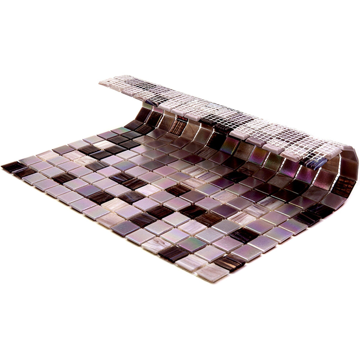 Apollo Tile Mingles Crepe Pink 12-in x 12-in Glossy Glass Uniform Squares Floor and Wall Tile (20-sq. ft/ Carton)