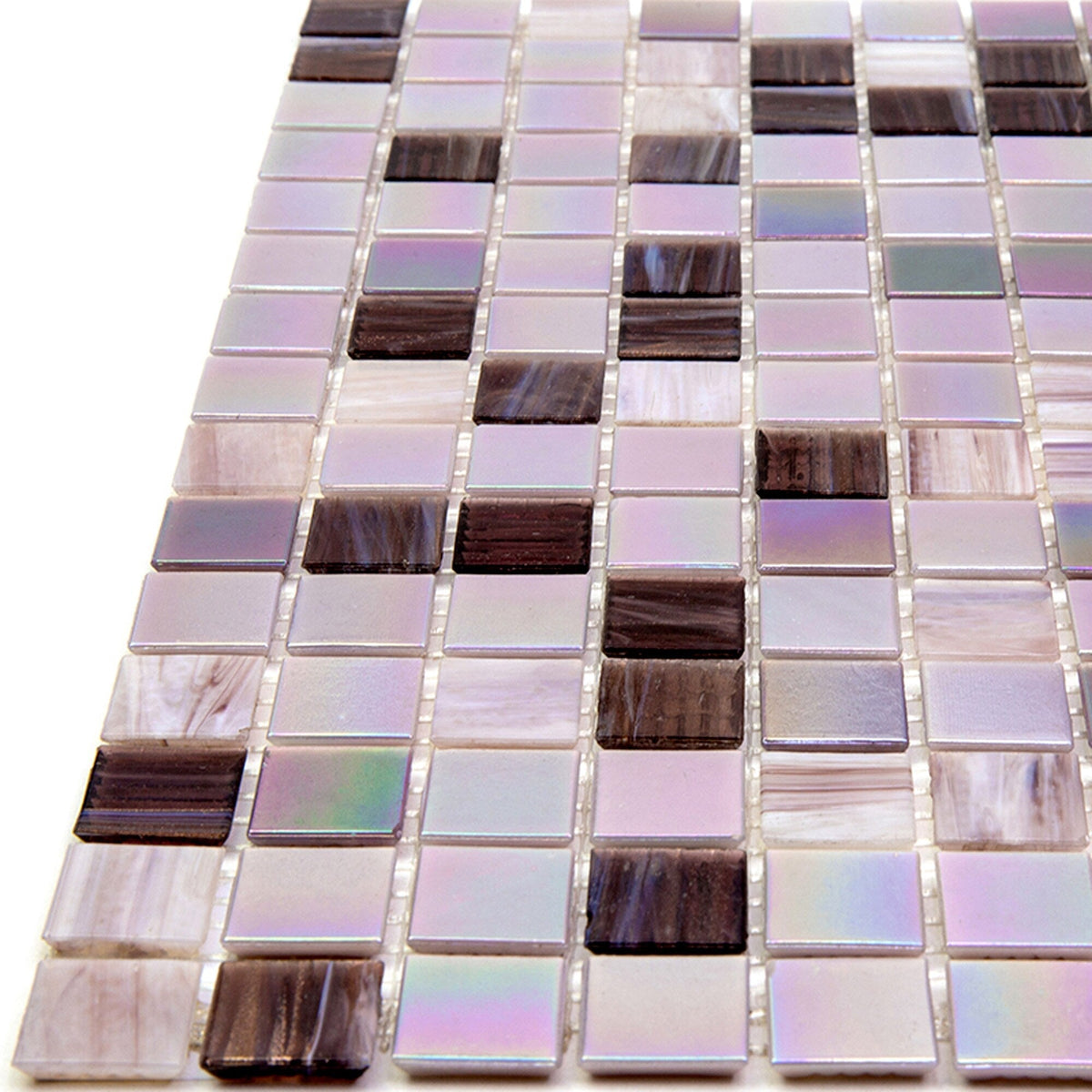 Apollo Tile Mingles Crepe Pink 12-in x 12-in Glossy Glass Uniform Squares Floor and Wall Tile (20-sq. ft/ Carton)