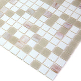 Apollo Tile Mingles White and Gray 12-in x 12-in Glossy Glass Uniform Squares Floor and Wall Tile (20-sq. ft/ Carton)