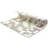Apollo Tile Mingles White and Gray 12-in x 12-in Glossy Glass Uniform Squares Floor and Wall Tile (20-sq. ft/ Carton)