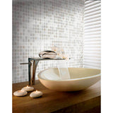 Apollo Tile Mingles White and Gray 12-in x 12-in Glossy Glass Uniform Squares Floor and Wall Tile (20-sq. ft/ Carton)