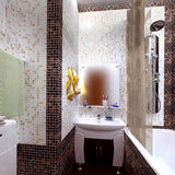 Apollo Tile Mingles White and Beige 12-in x 12-in Glossy Glass Uniform Squares Floor and Wall Tile (20-sq. ft/ Carton)