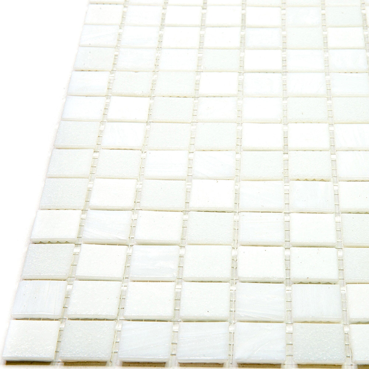 Apollo Tile Mingles Pearl White 12-in x 12-in Glossy Glass Uniform Squares Floor and Wall Tile (20-sq. ft/ Carton)