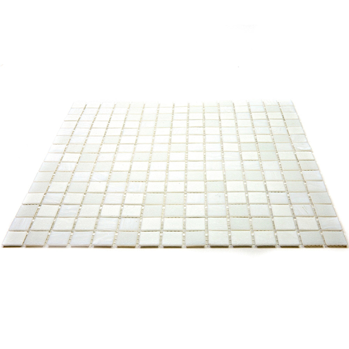 Apollo Tile Mingles Pearl White 12-in x 12-in Glossy Glass Uniform Squares Floor and Wall Tile (20-sq. ft/ Carton)