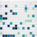 Apollo Tile Mingles White and Green 12-in x 12-in Glossy Glass Uniform Squares Floor and Wall Tile (20-sq. ft/ Carton)